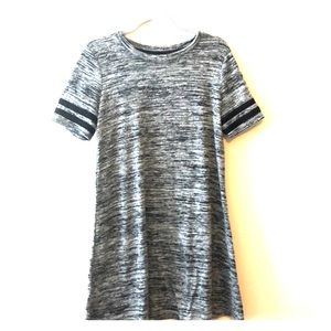 Mixed grey sweatshirt dress